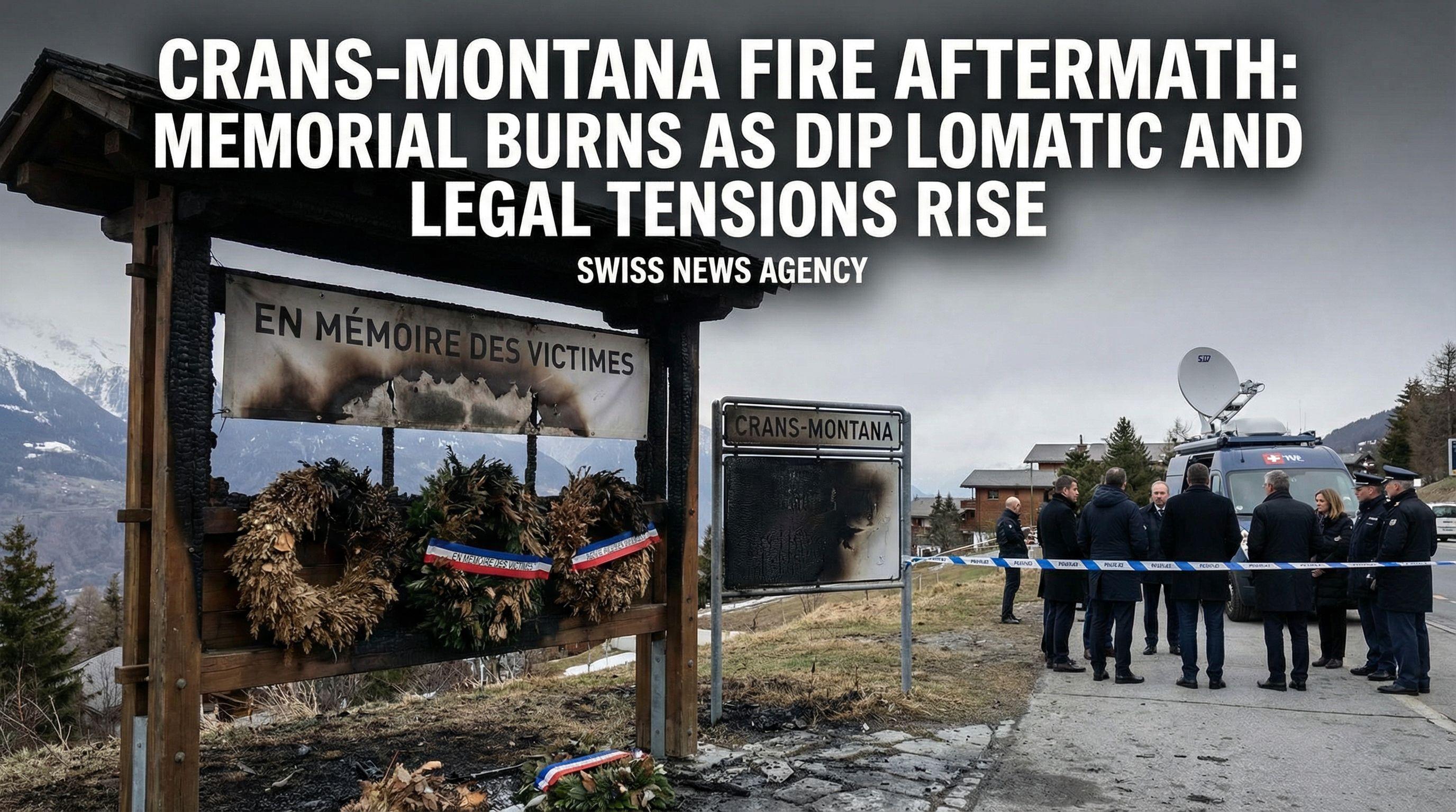 Crans-Montana Fire Aftermath: Memorial Burns as Diplomatic and Legal Tensions Rise