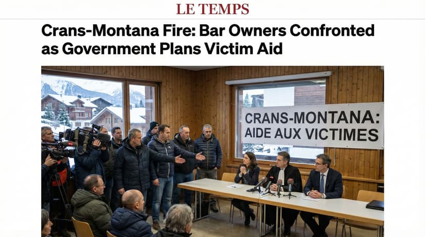 Crans-Montana Fire: Bar Owners Confronted as Government Plans Victim Aid
