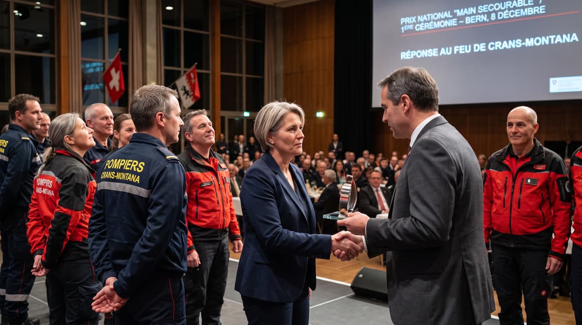 Crans-Montana first responders to receive inaugural national award