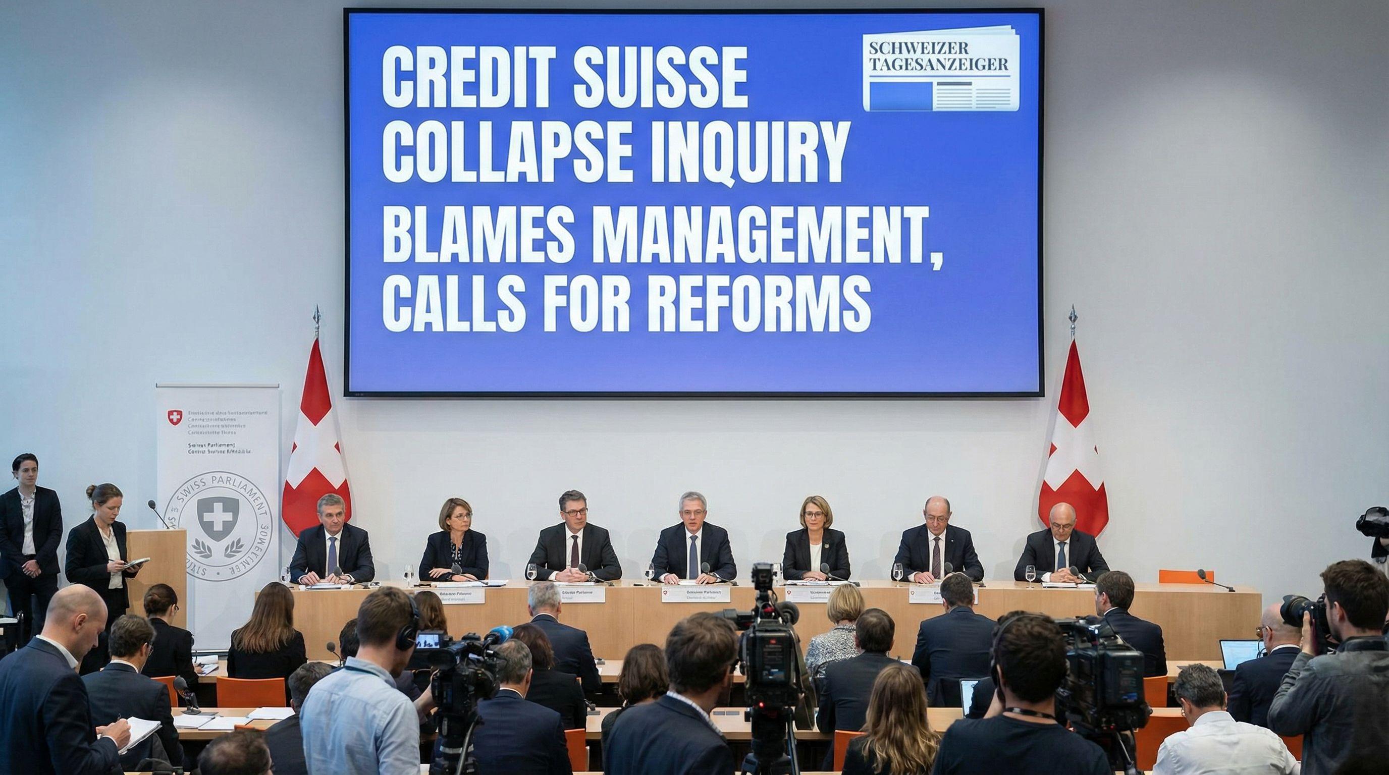 Credit Suisse Collapse Inquiry Blames Management, Calls for Reforms
