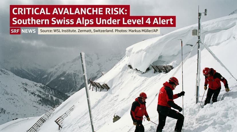 Critical Avalanche Risk: Southern Swiss Alps Under Level 4 Alert
