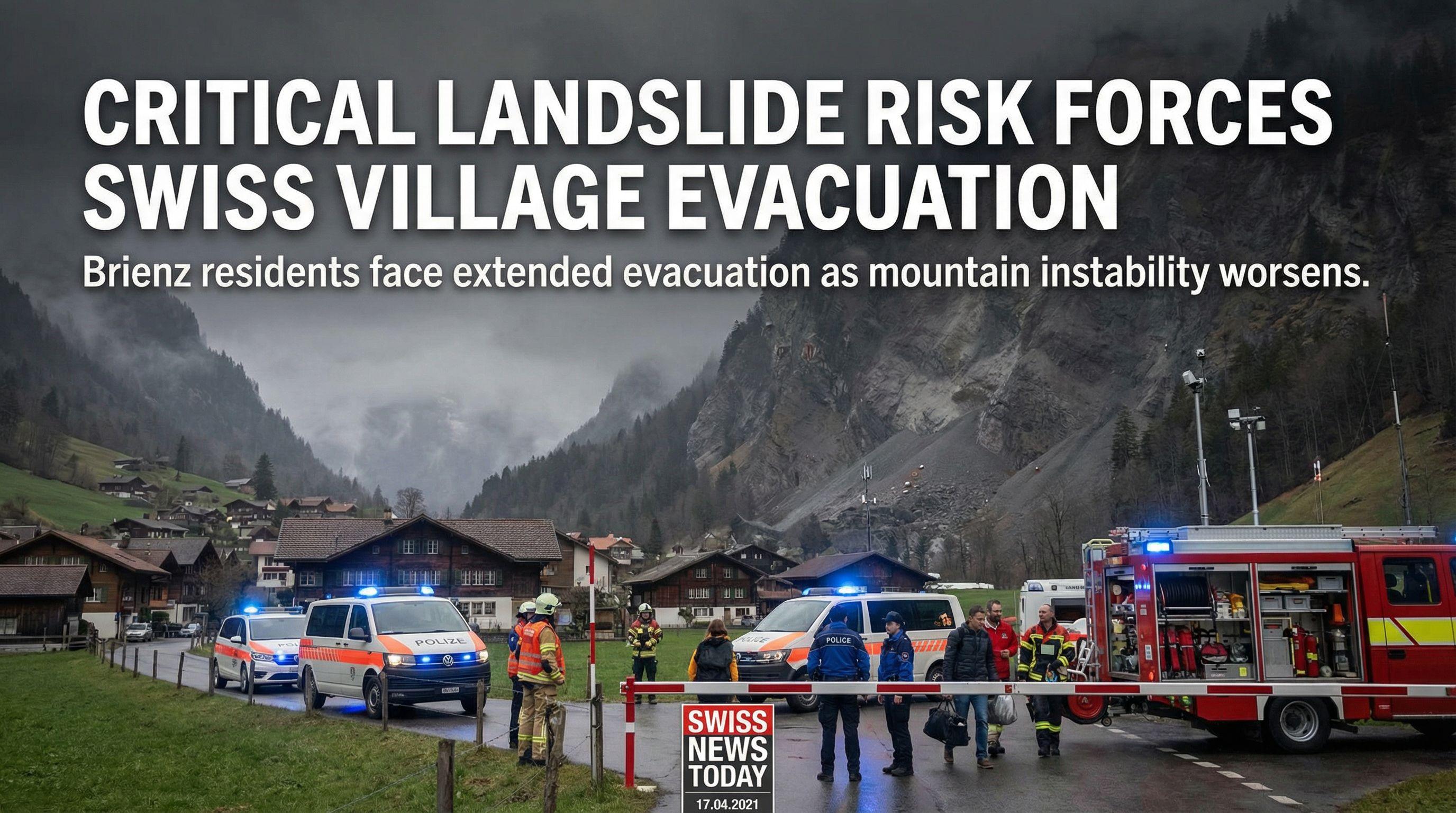 Critical Landslide Risk Forces Swiss Village Evacuation