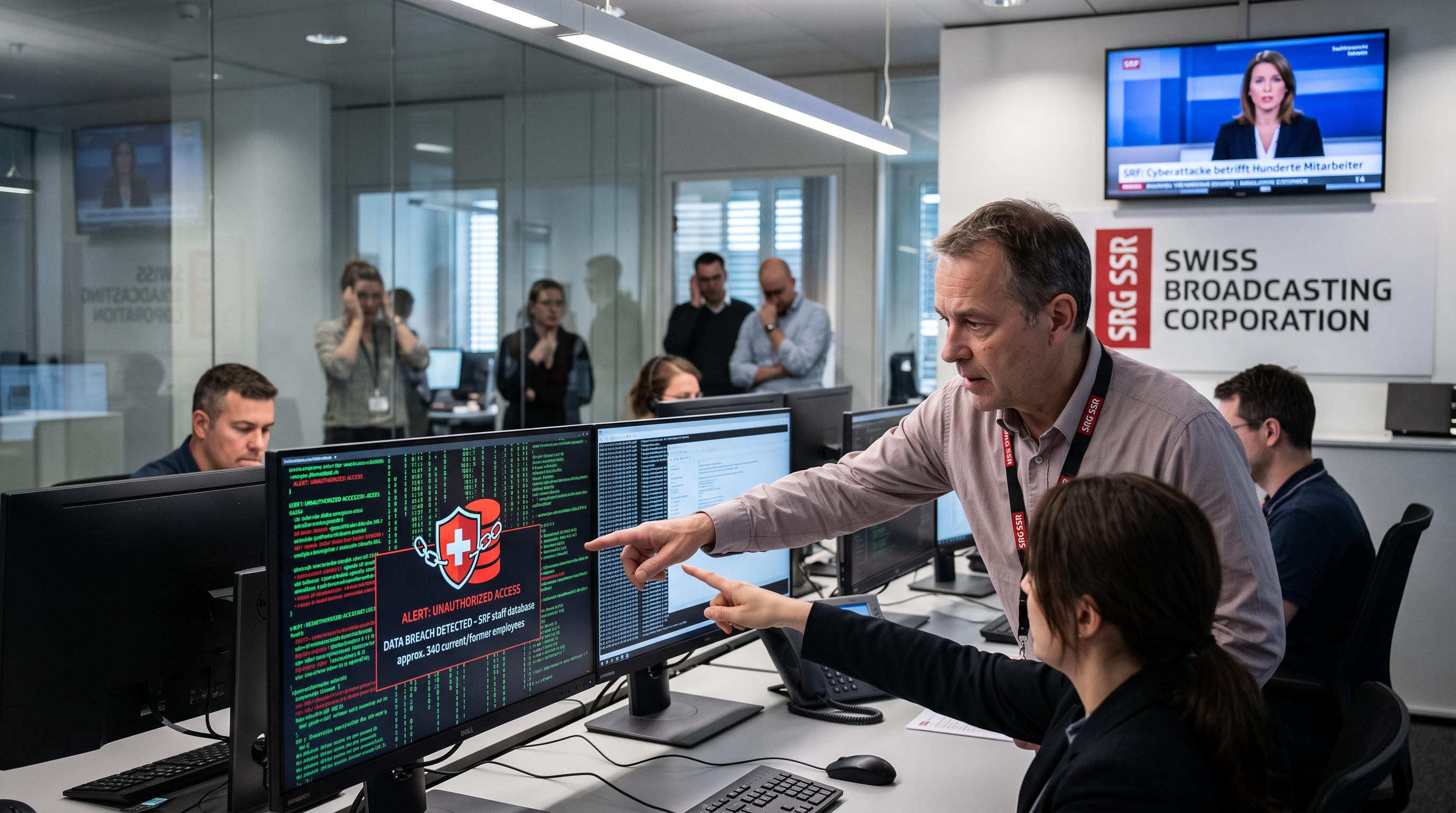 Cyberattack steals data belonging to hundreds of Swiss broadcaster staff
