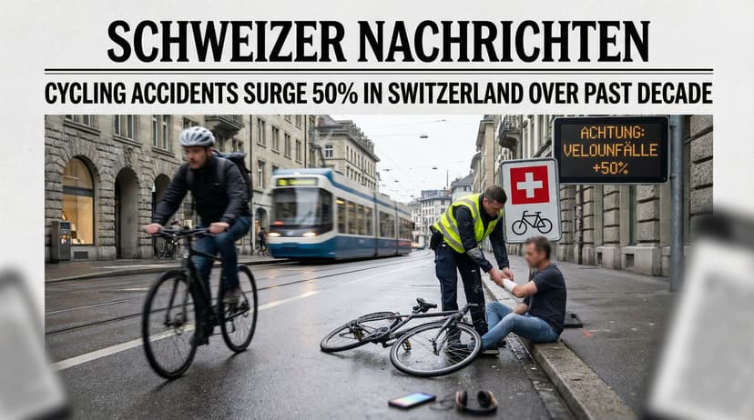 Cycling Accidents Surge 50% in Switzerland Over Past Decade