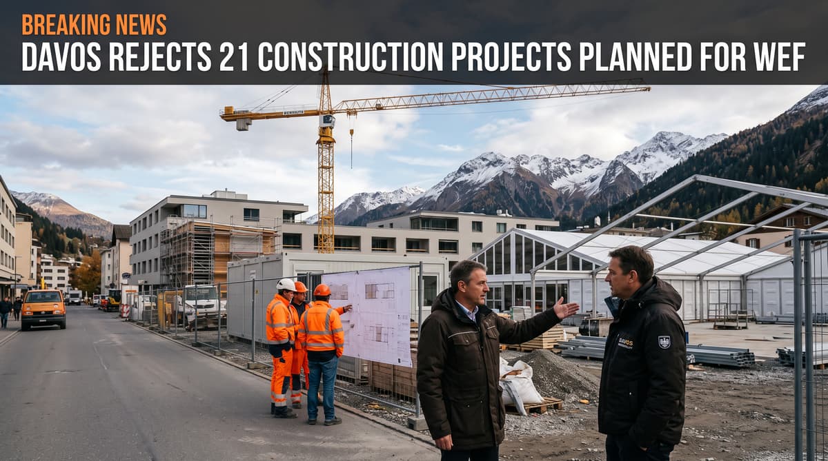 Davos rejects 21 construction projects planned for WEF