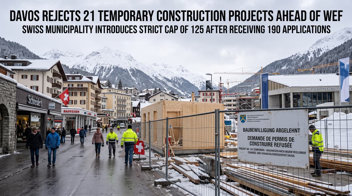 Davos rejects 21 temporary construction projects ahead of WEF