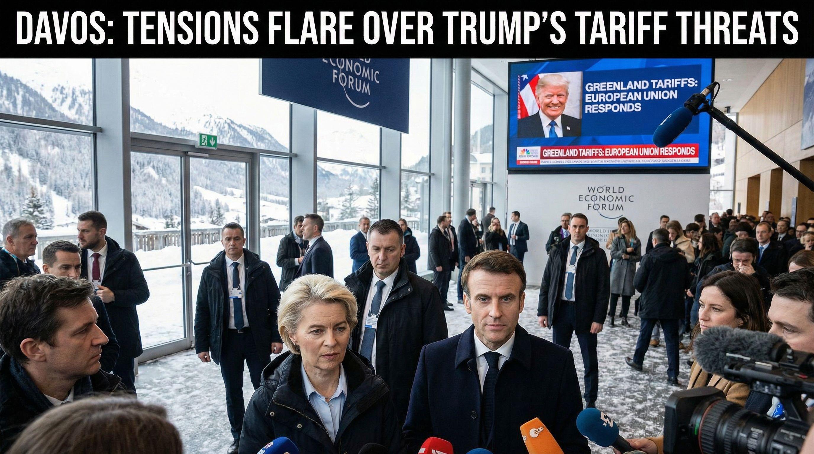 Tensions Flare at Davos as European Leaders Confront Trump's Greenland Tariff Threats