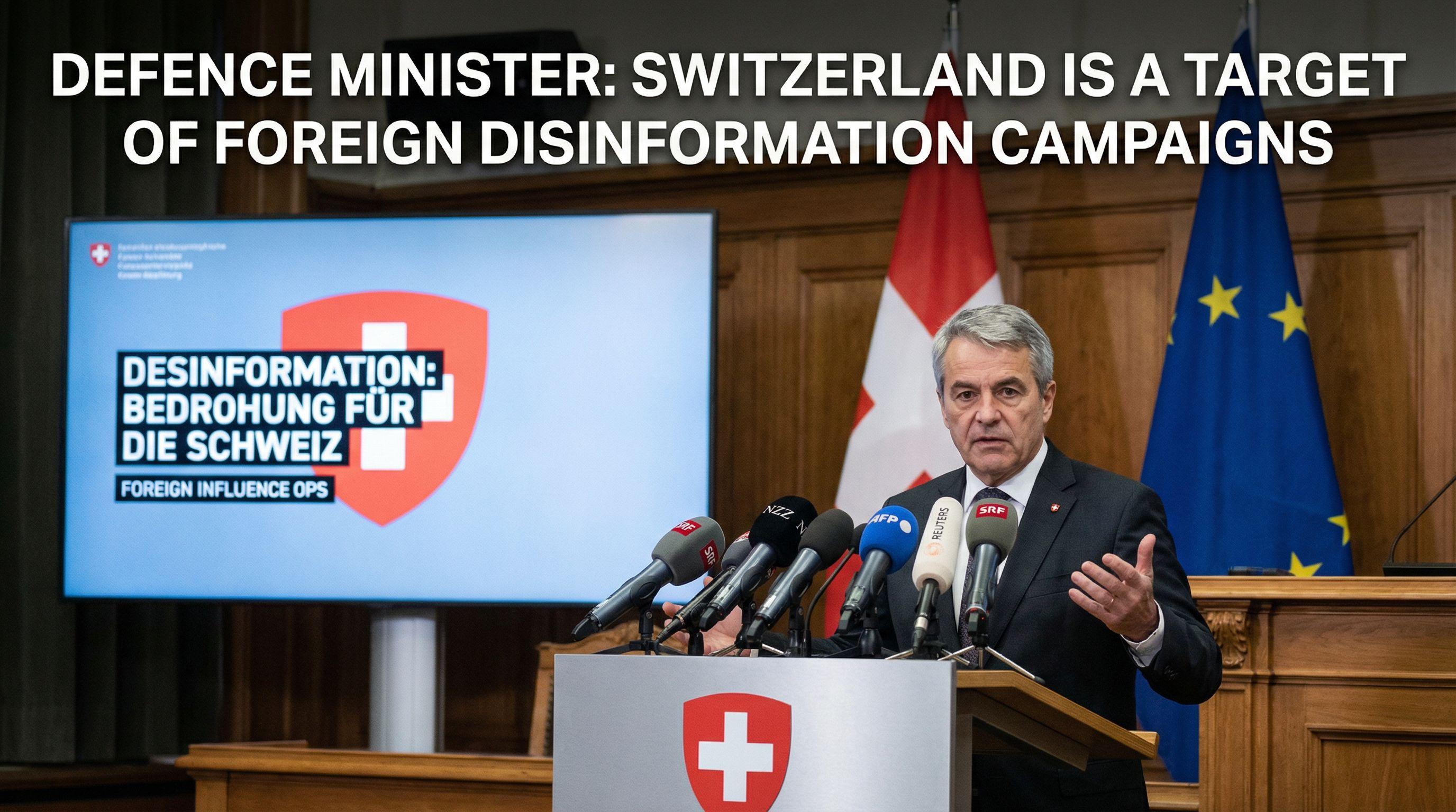 Defence Minister: Switzerland is a Target of Foreign Disinformation Campaigns