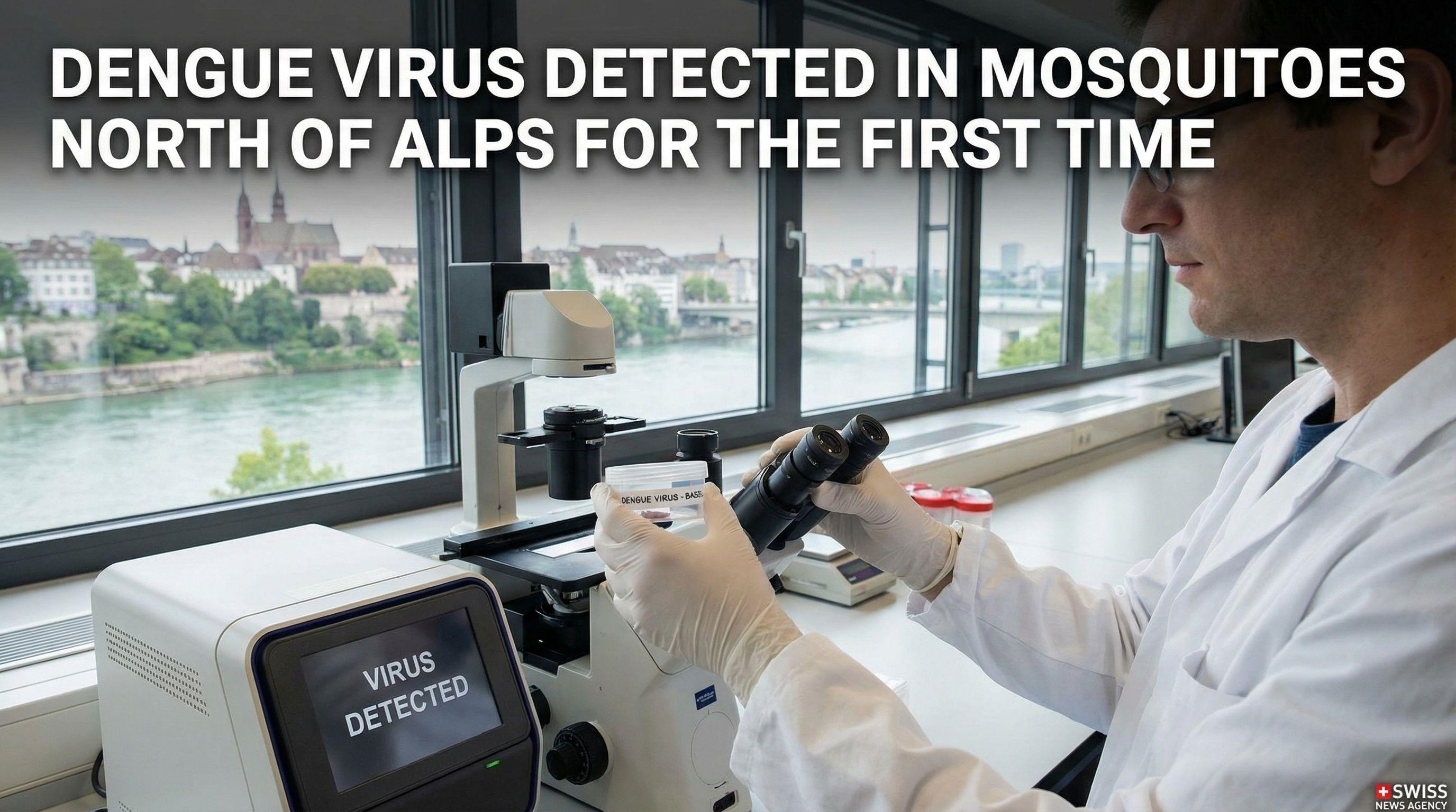 Dengue Virus Detected in Mosquitoes North of Alps for the First Time