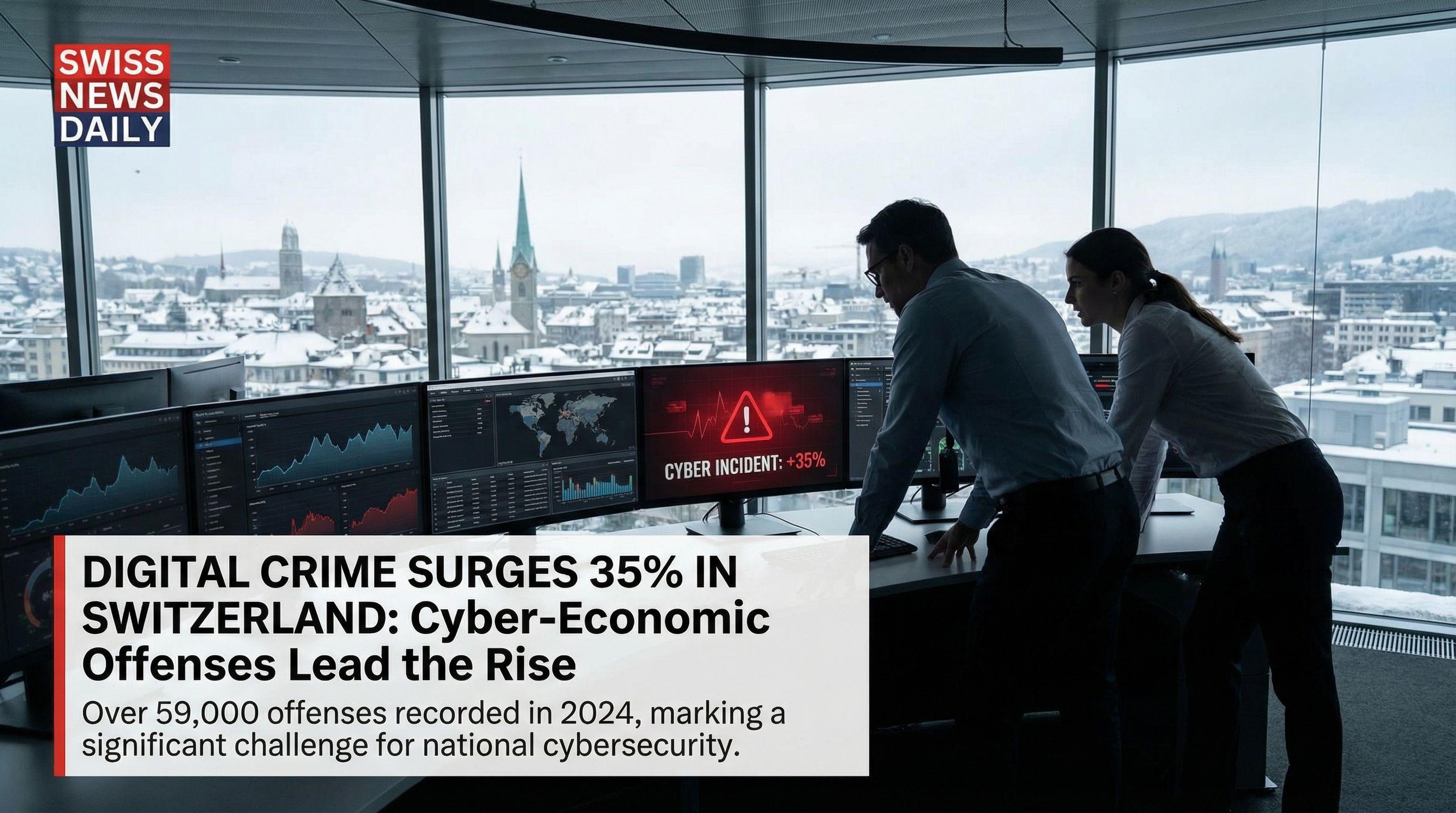 Digital Crime Surges 35% in Switzerland: Cyber-Economic Offenses Lead the Rise