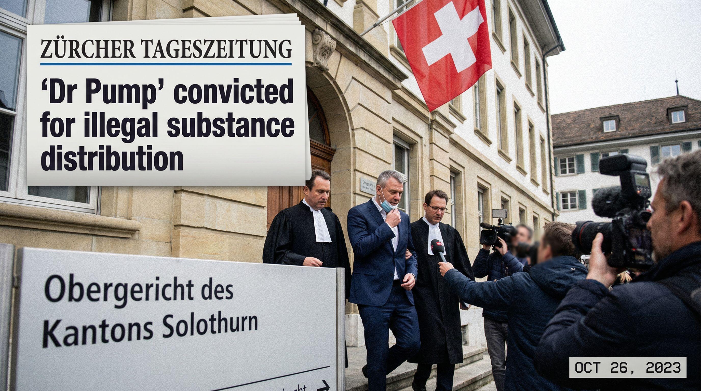 'Dr Pump' convicted for illegal substance distribution