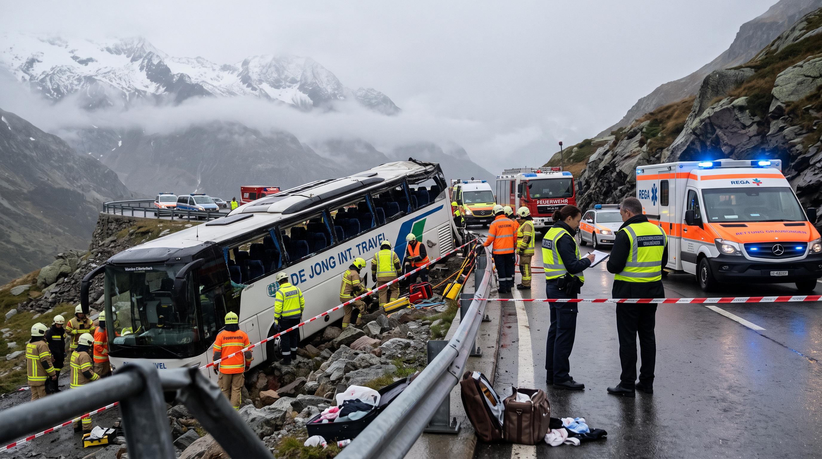 Driver investigated after deadly Graubünden coach crash