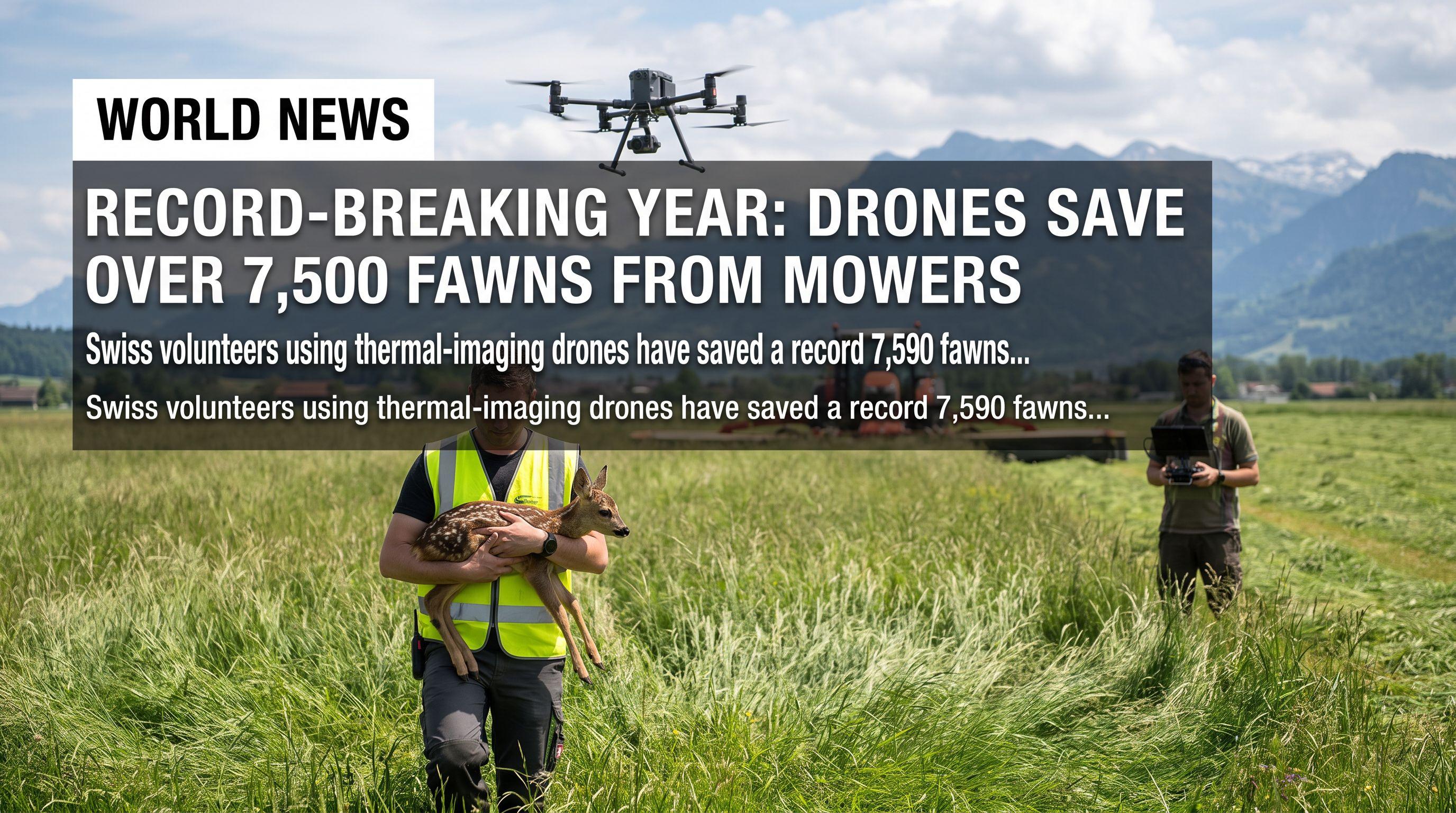 Record-Breaking Year: Drones Save Over 7,500 Fawns from Mowers