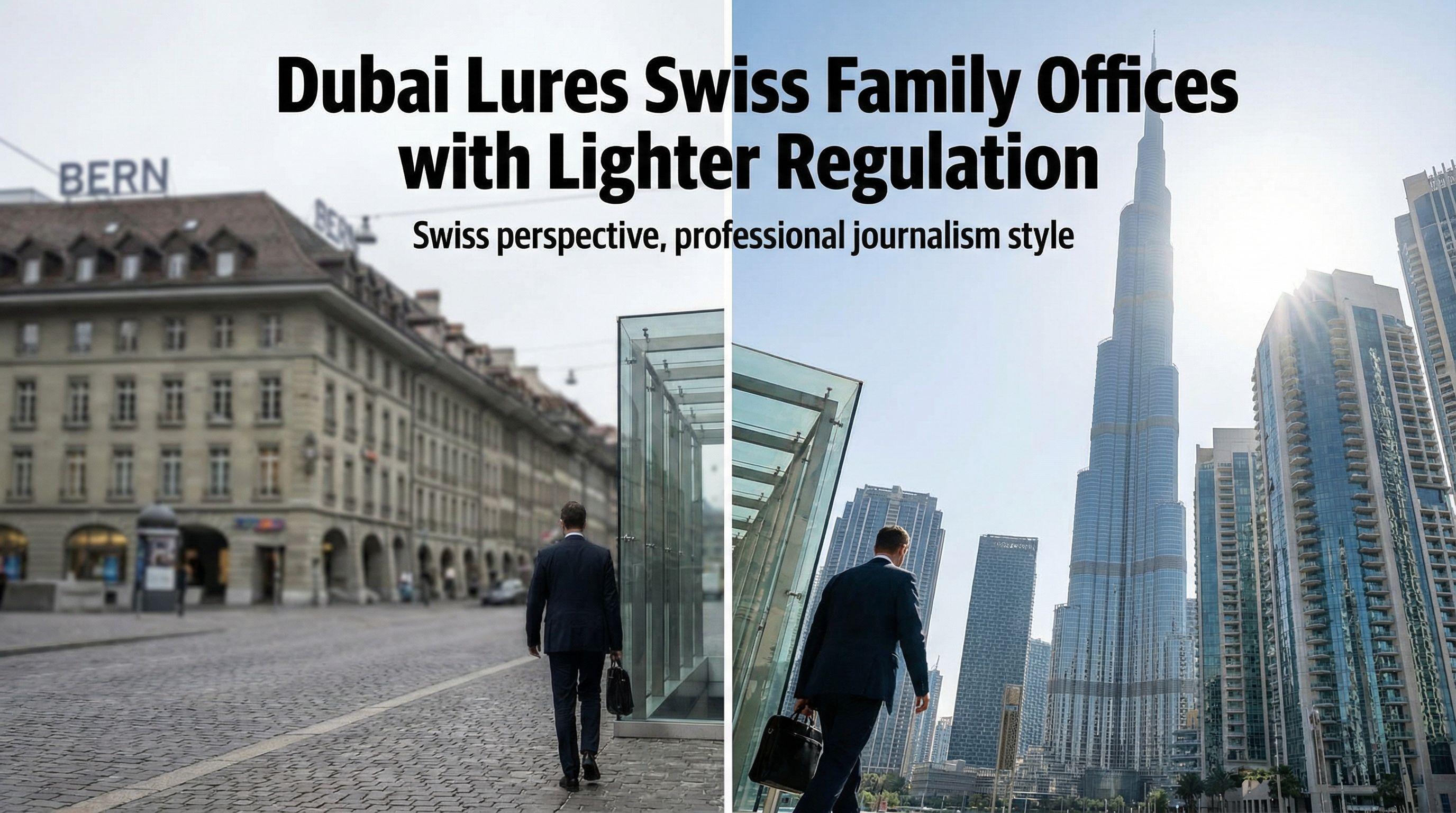 Dubai Lures Swiss Family Offices with Lighter Regulation