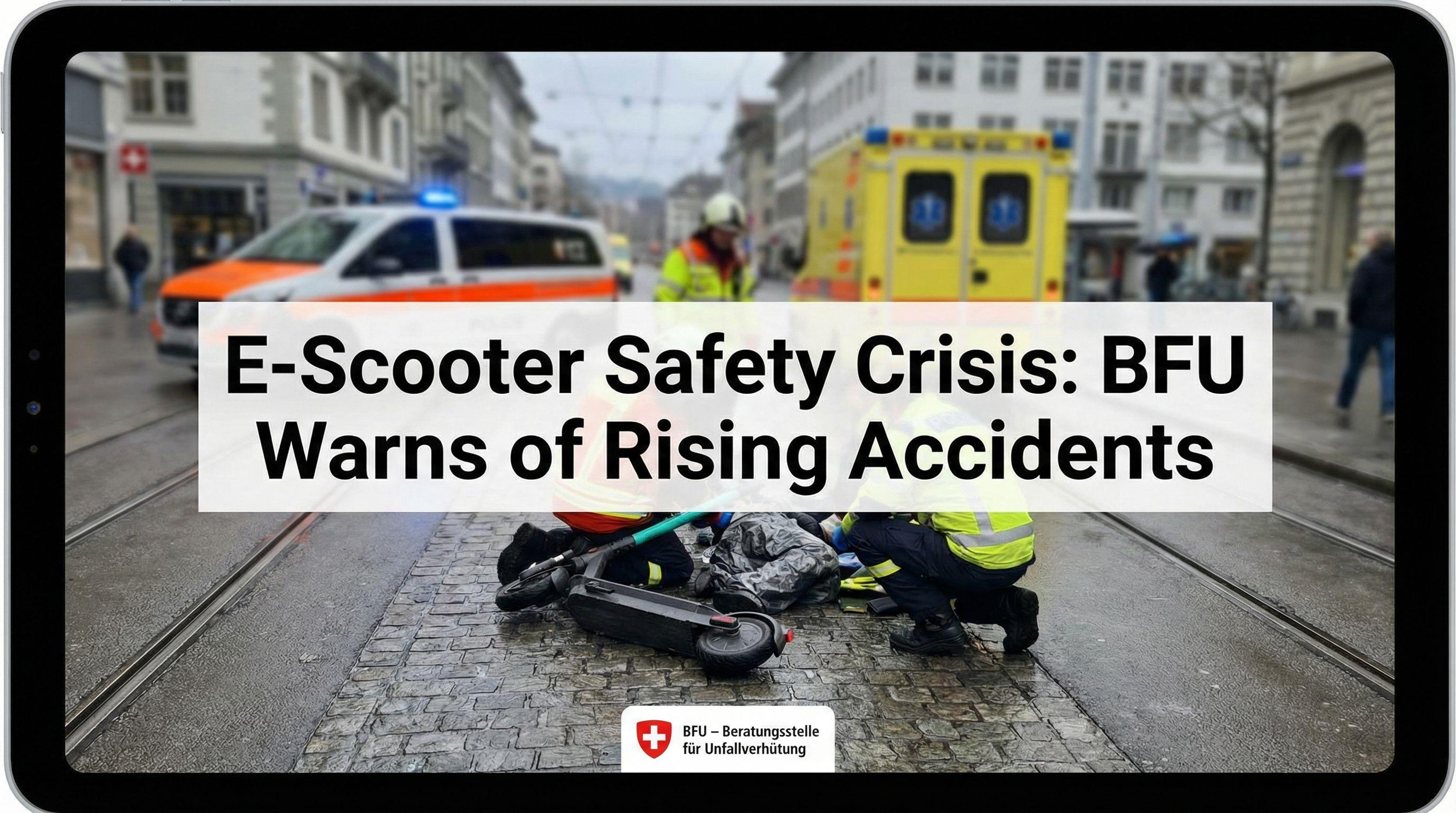 E-Scooter Safety Crisis: BFU Warns of Rising Accidents