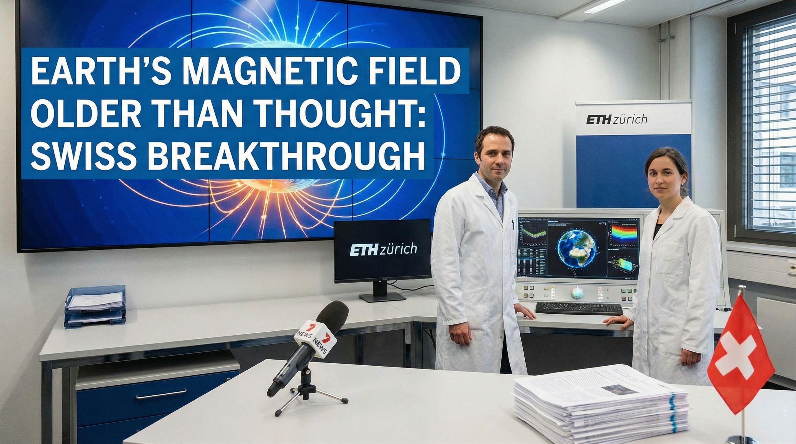 Earth's magnetic field older than thought: Swiss breakthrough