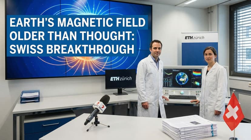 Earth's magnetic field older than thought: Swiss breakthrough