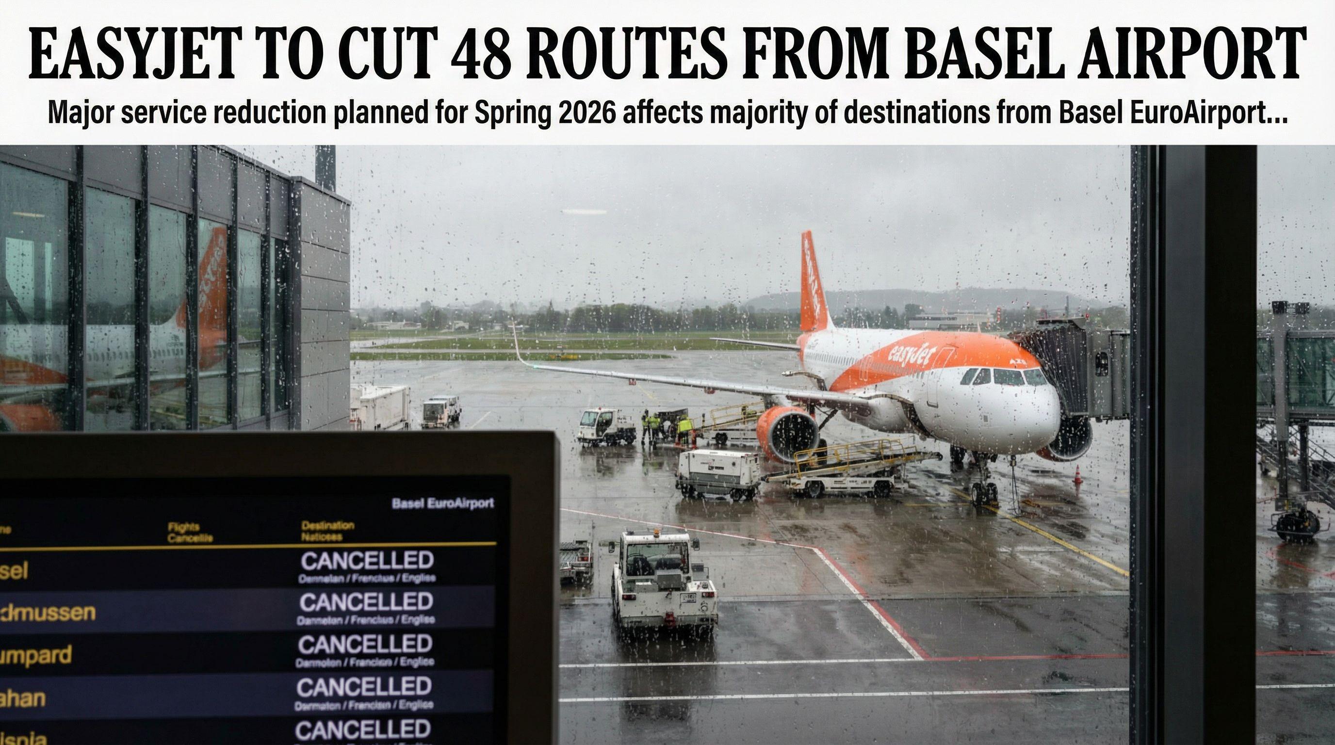 Easyjet to Cut 48 Routes from Basel Airport