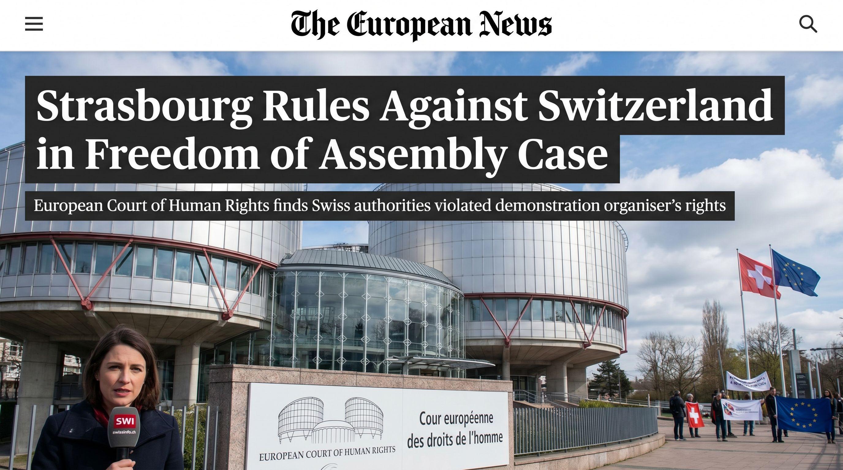 Strasbourg Rules Against Switzerland in Freedom of Assembly Case