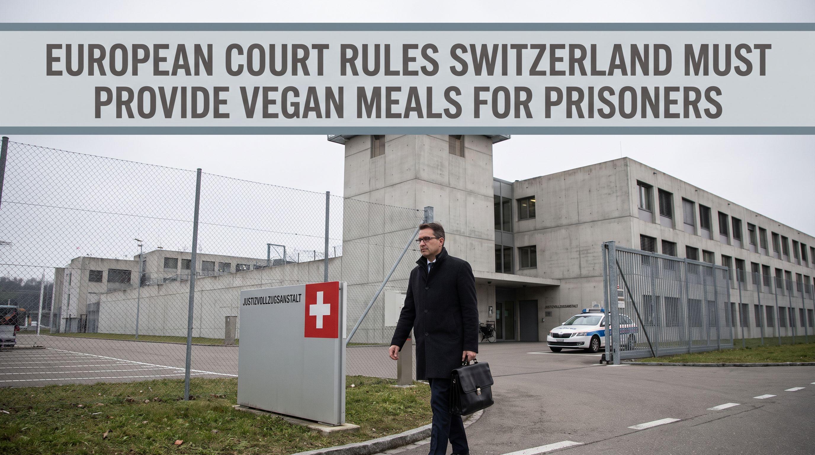 European Court Rules Switzerland Must Provide Vegan Meals for Prisoners