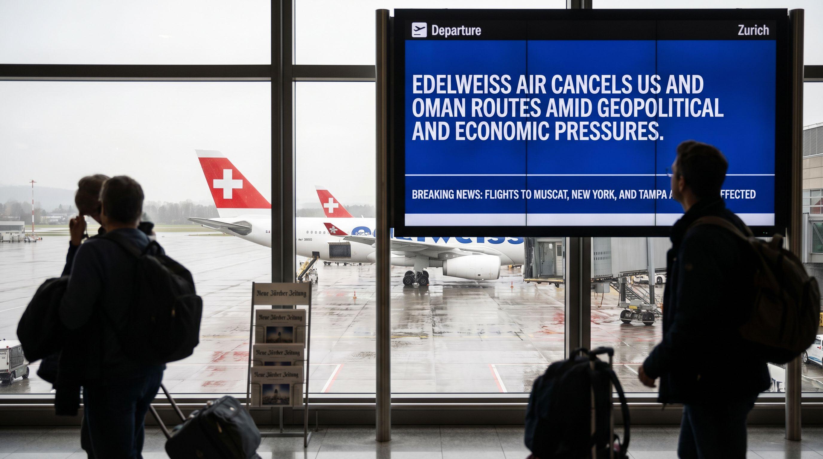 Edelweiss Air Cancels US and Oman Routes Amid Geopolitical and Economic Pressures