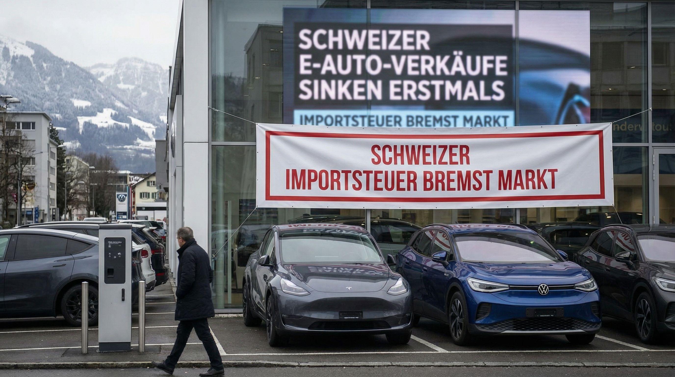 Electric Vehicle Sales Decline in Switzerland for First Time