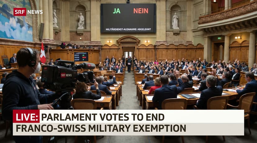 Parliament Moves to End Military Service Exemption for Franco-Swiss Dual Nationals