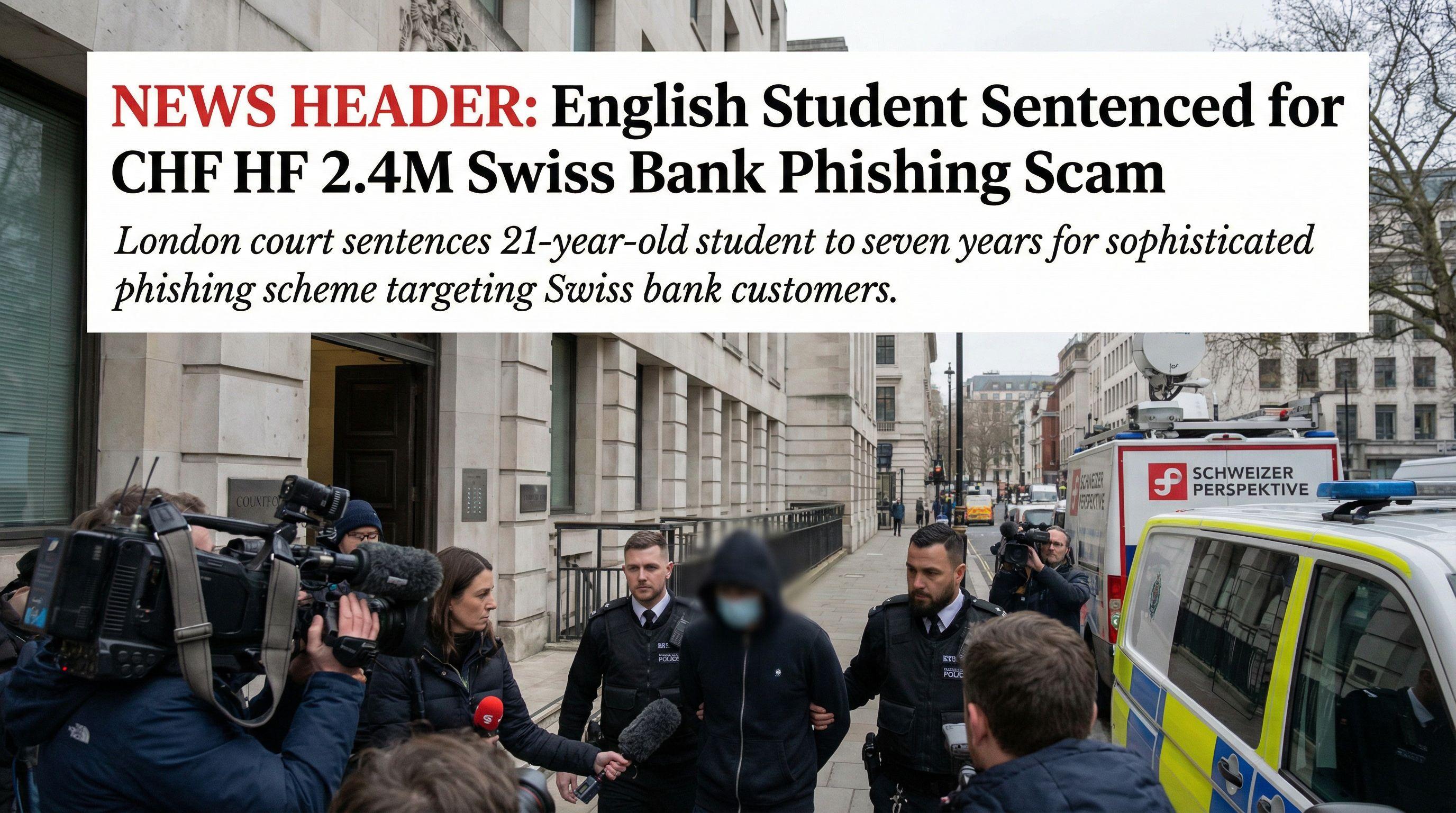 English Student Sentenced for CHF 2.4M Swiss Bank Phishing Scam
