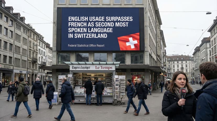 English Usage Surpasses French as Second Most Spoken Language in Switzerland