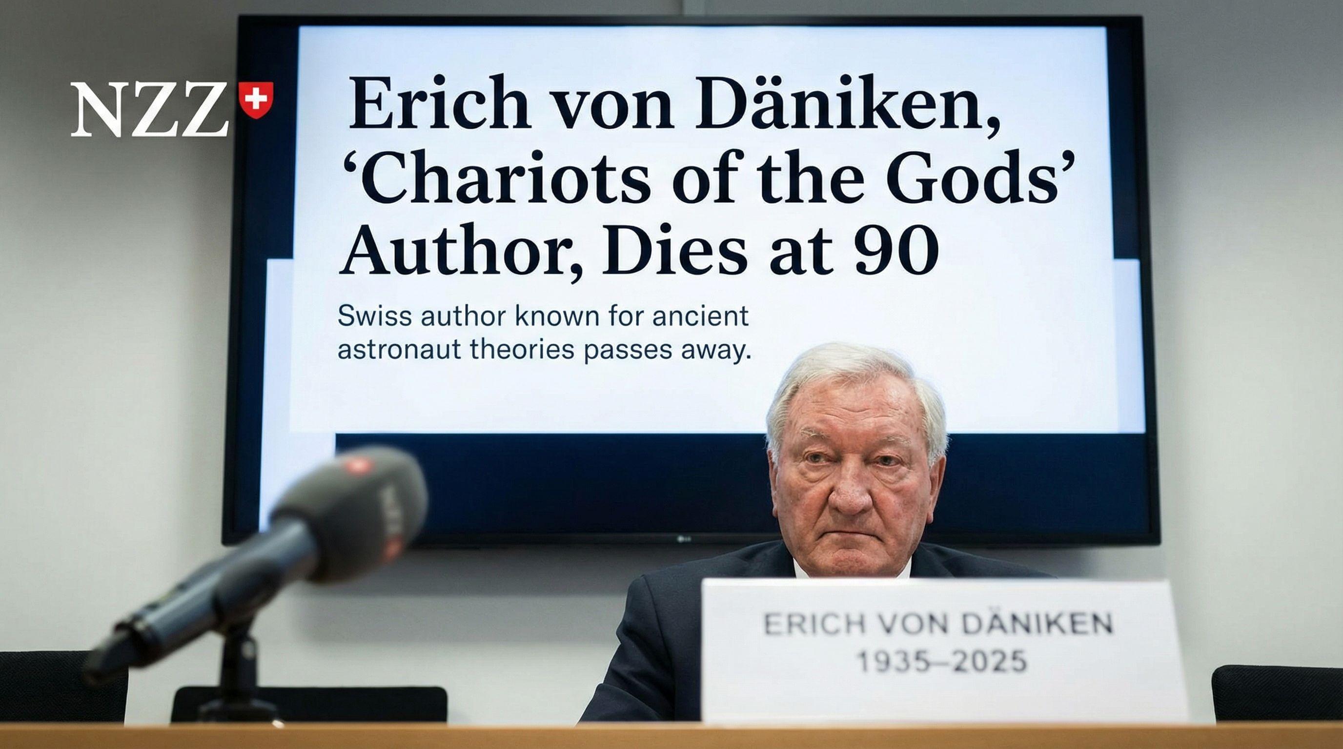 Erich von Däniken, 'Chariots of the Gods' Author, Dies at 90