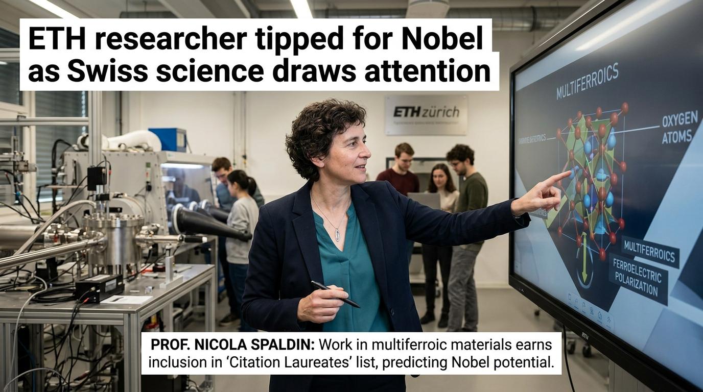 ETH researcher tipped for Nobel as Swiss science draws attention
