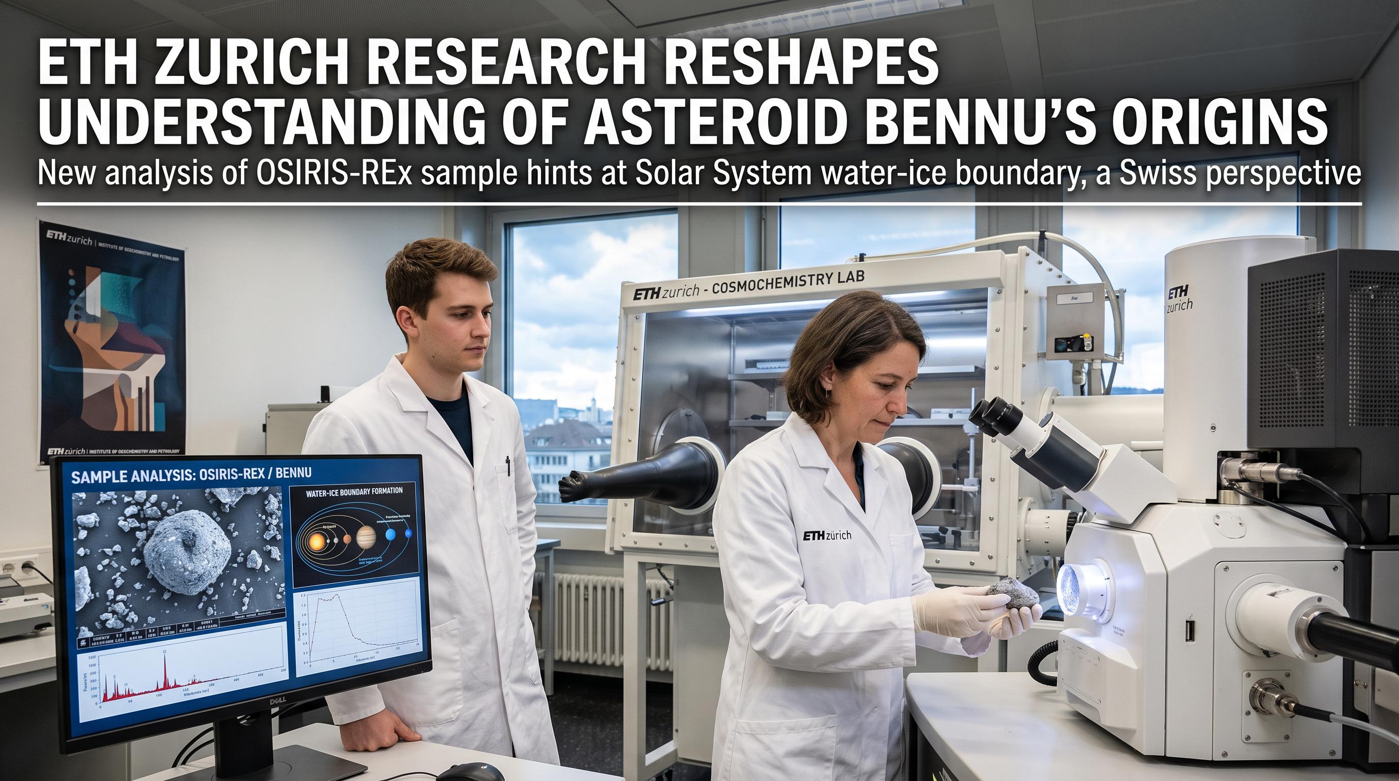 ETH Zurich research reshapes understanding of asteroid Bennu’s origins