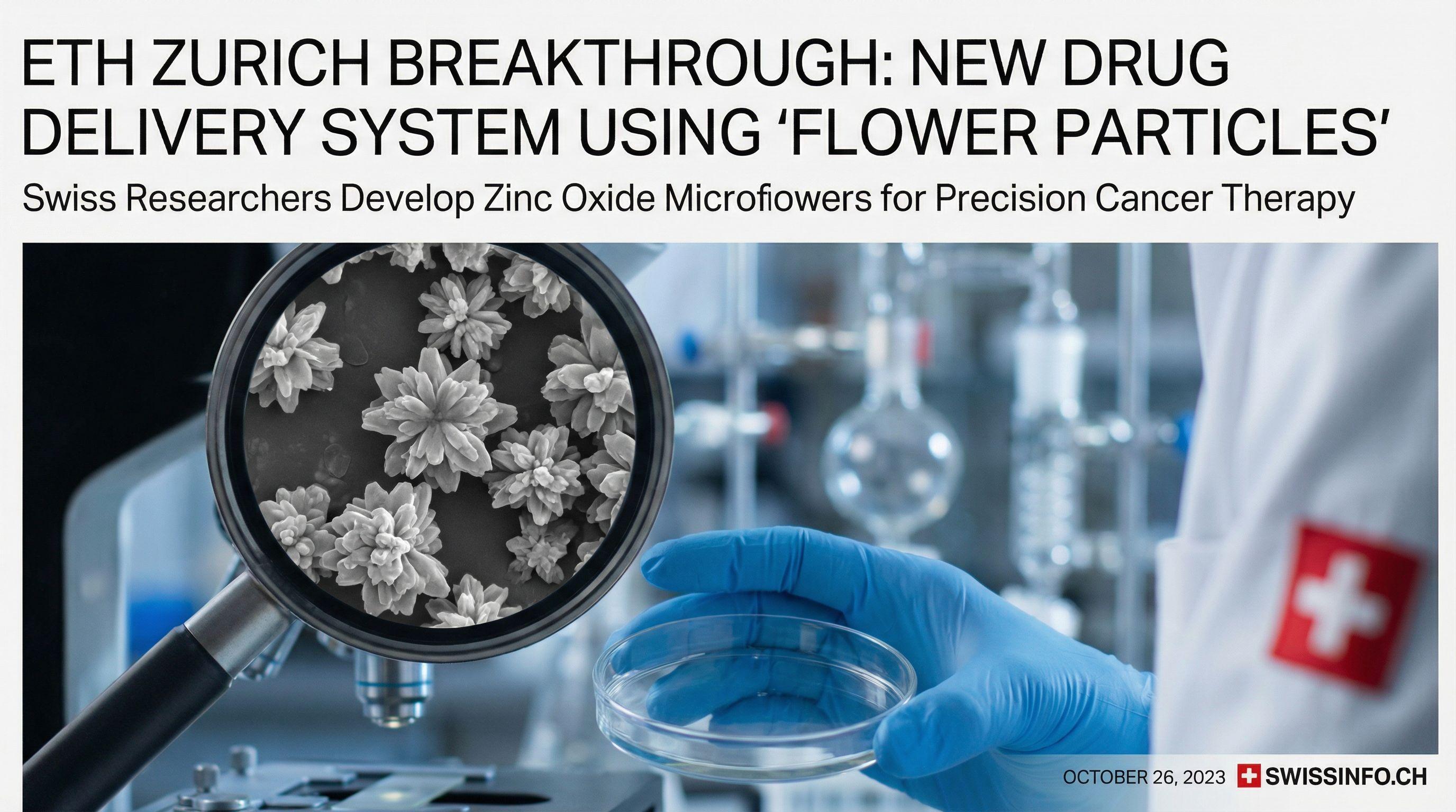 ETH Zurich Breakthrough: New Drug Delivery System Using 'Flower Particles'