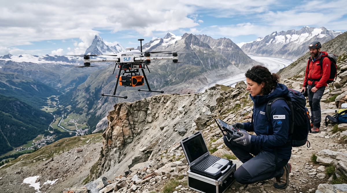 ETH Zurich tests radar drone to predict Alpine landslides