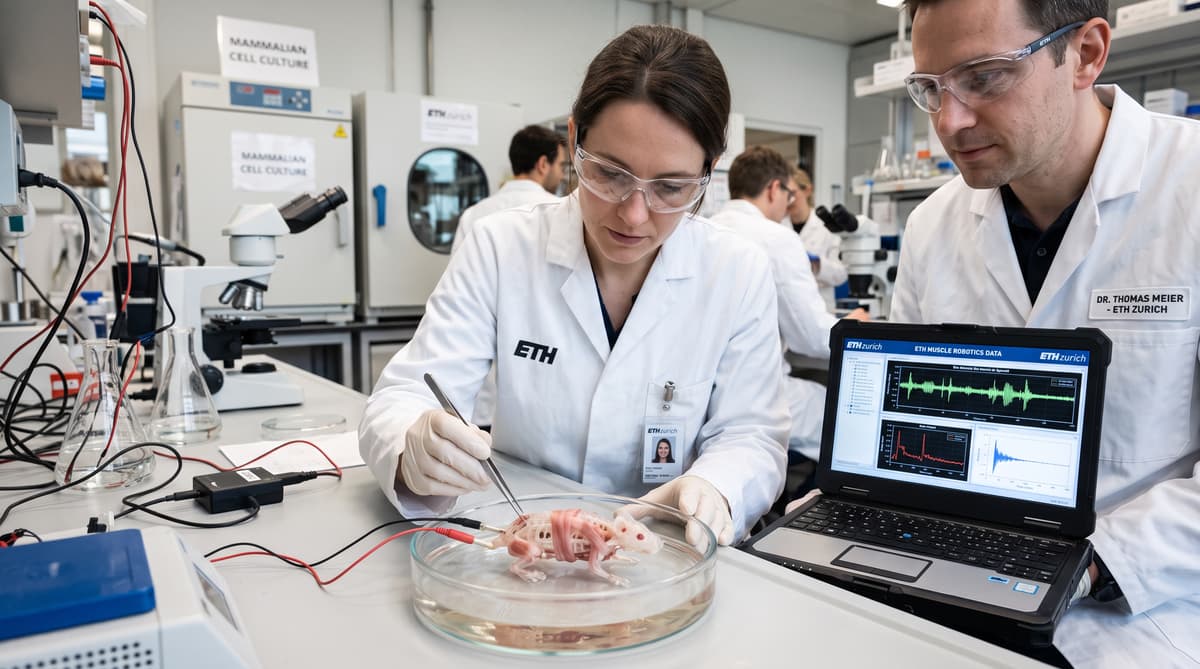 ETH Zurich team builds robots powered by real muscle