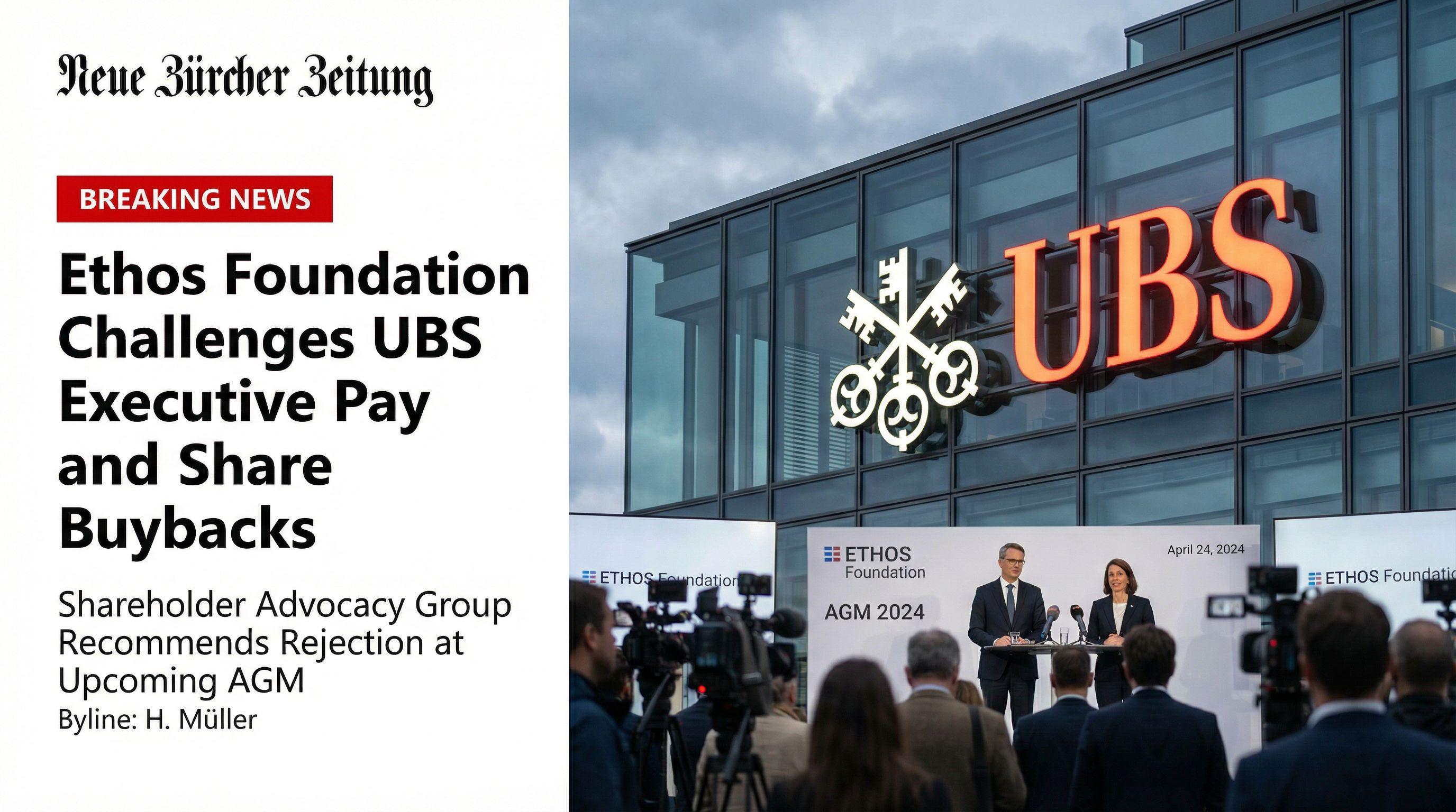Ethos Foundation Challenges UBS Executive Pay and Share Buybacks