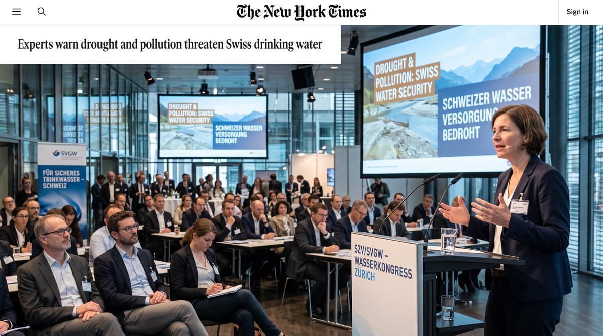 Experts warn drought and pollution threaten Swiss drinking water
