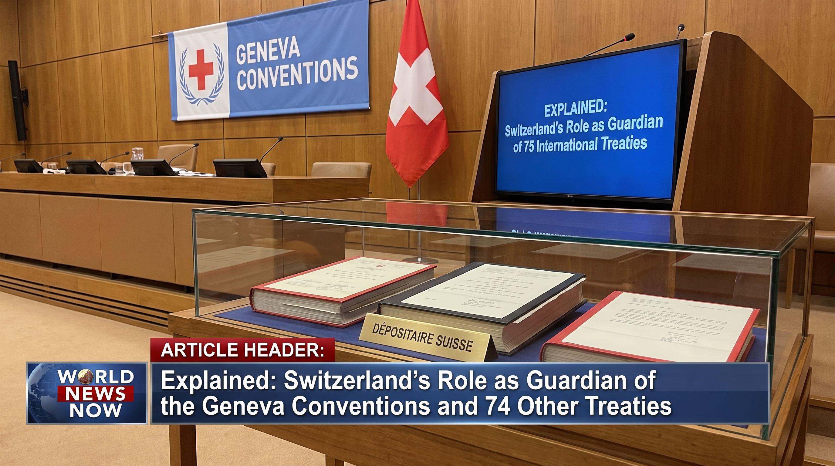 Explained: Switzerland's Role as Guardian of the Geneva Conventions and 74 Other Treaties
