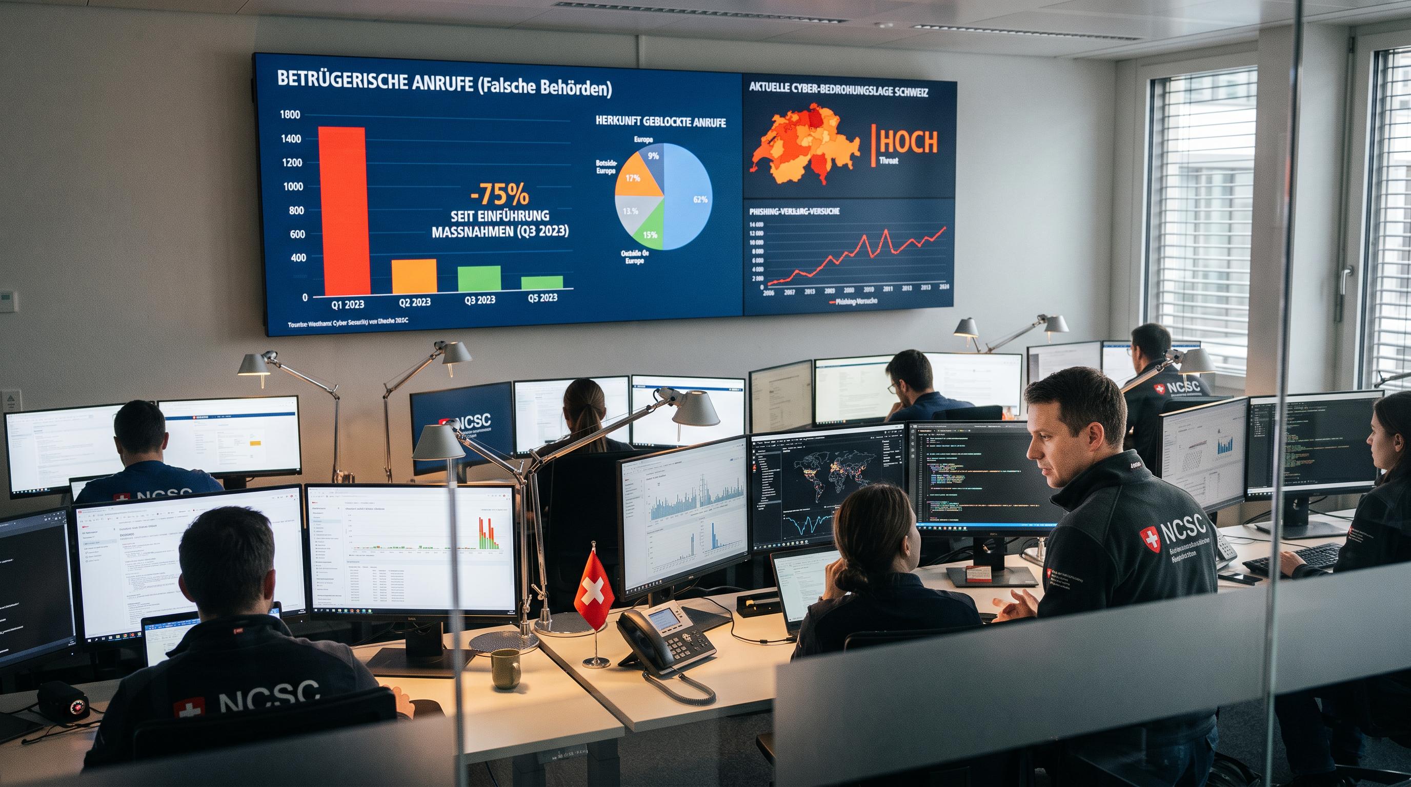 Fake authority scam calls fall sharply, but Swiss cyber threat remains high
