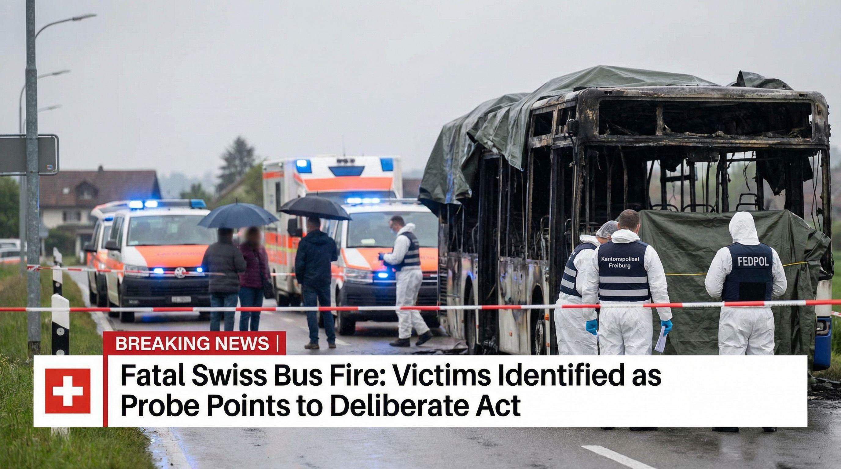 Fatal Swiss Bus Fire: Victims Identified as Probe Points to Deliberate Act