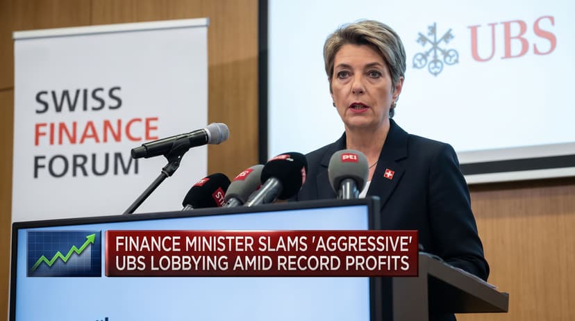Finance Minister Slams 'Aggressive' UBS Lobbying Amid Record Profits