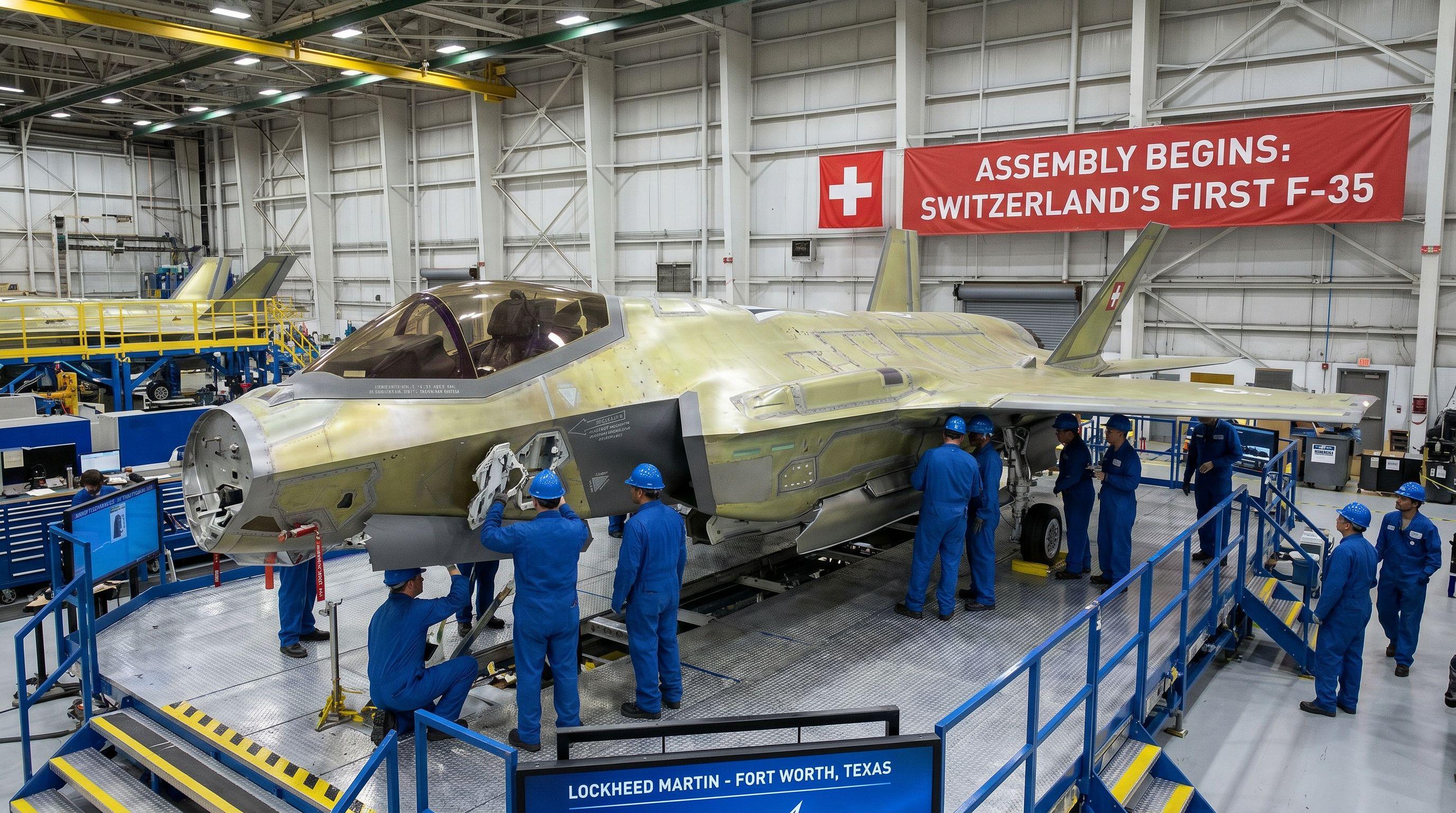 Assembly Begins on Switzerland's First F-35 Fighter Jet