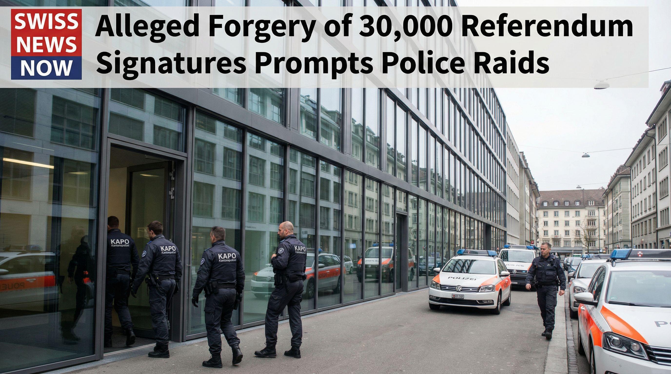 Alleged Forgery of 30,000 Referendum Signatures Prompts Police Raids