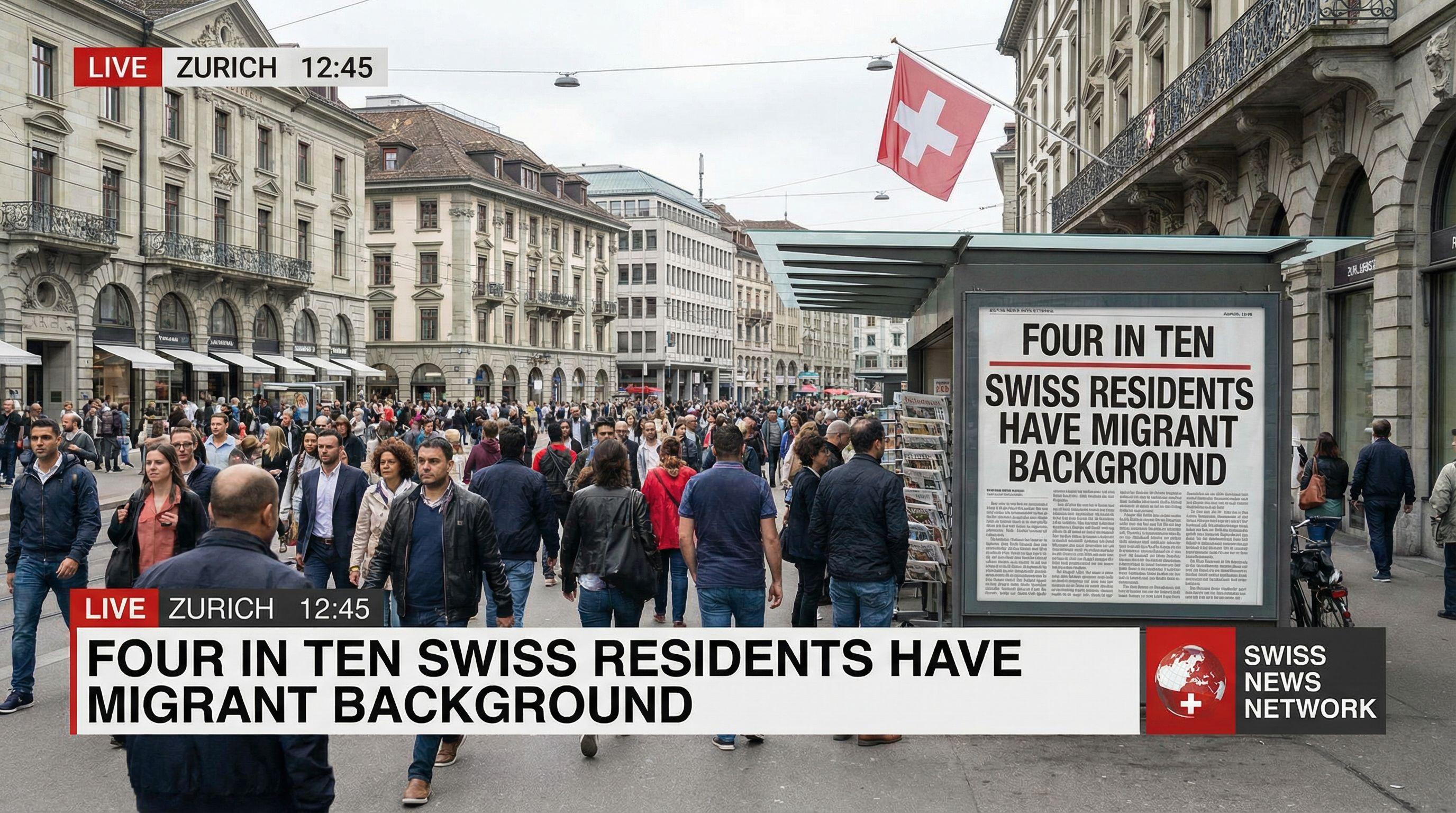 Four in Ten Swiss Residents Have Migrant Background