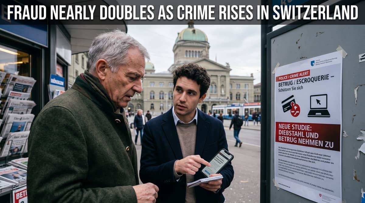 Fraud nearly doubles as crime rises in Switzerland