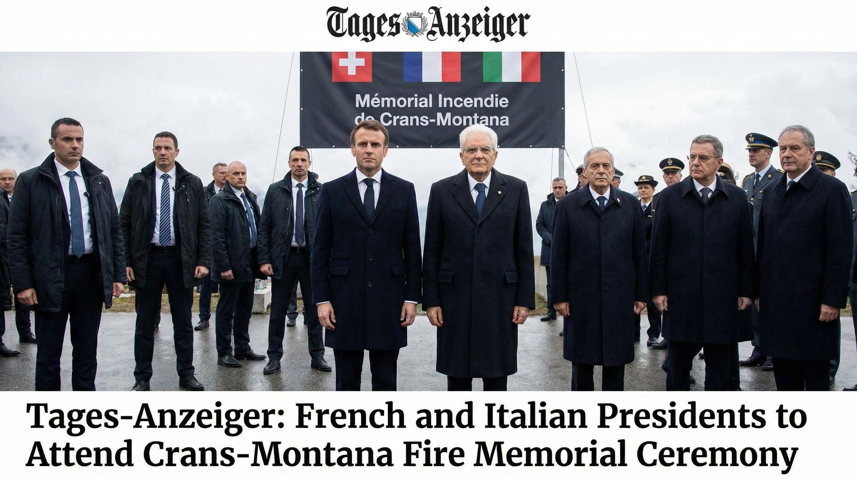 French and Italian Presidents to Attend Crans-Montana Fire Memorial Ceremony