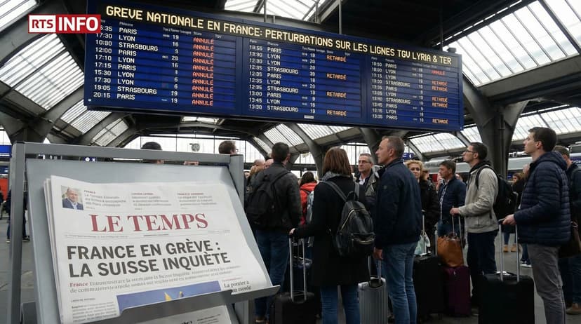 French Strike Action to Disrupt Swiss Transport Networks