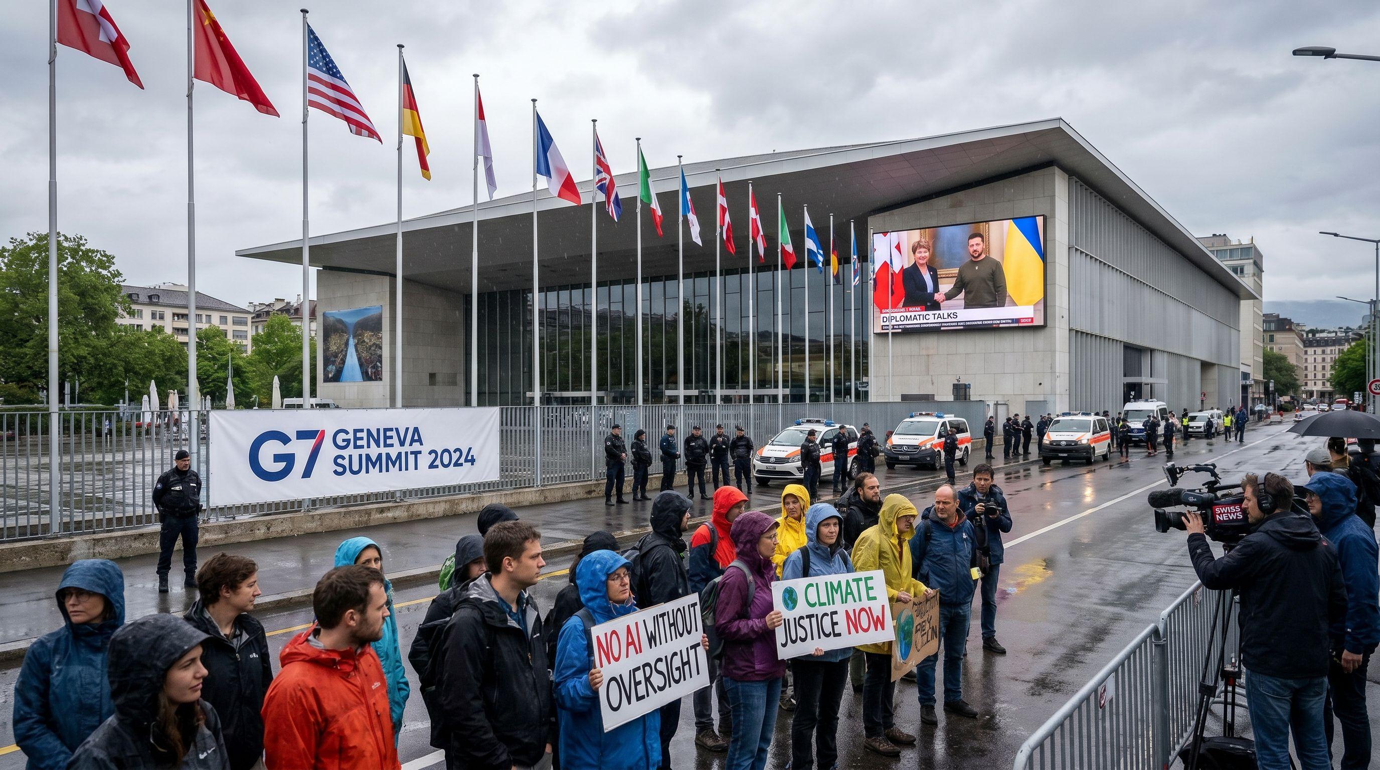 G7 Summit Spurs Protests, Diplomacy, and AI Debates in Geneva