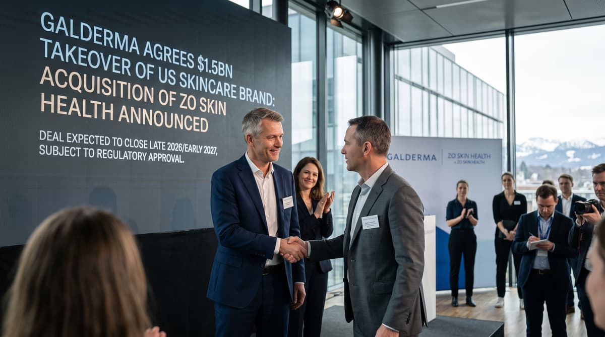 Galderma agrees $1.5bn takeover of US skincare brand