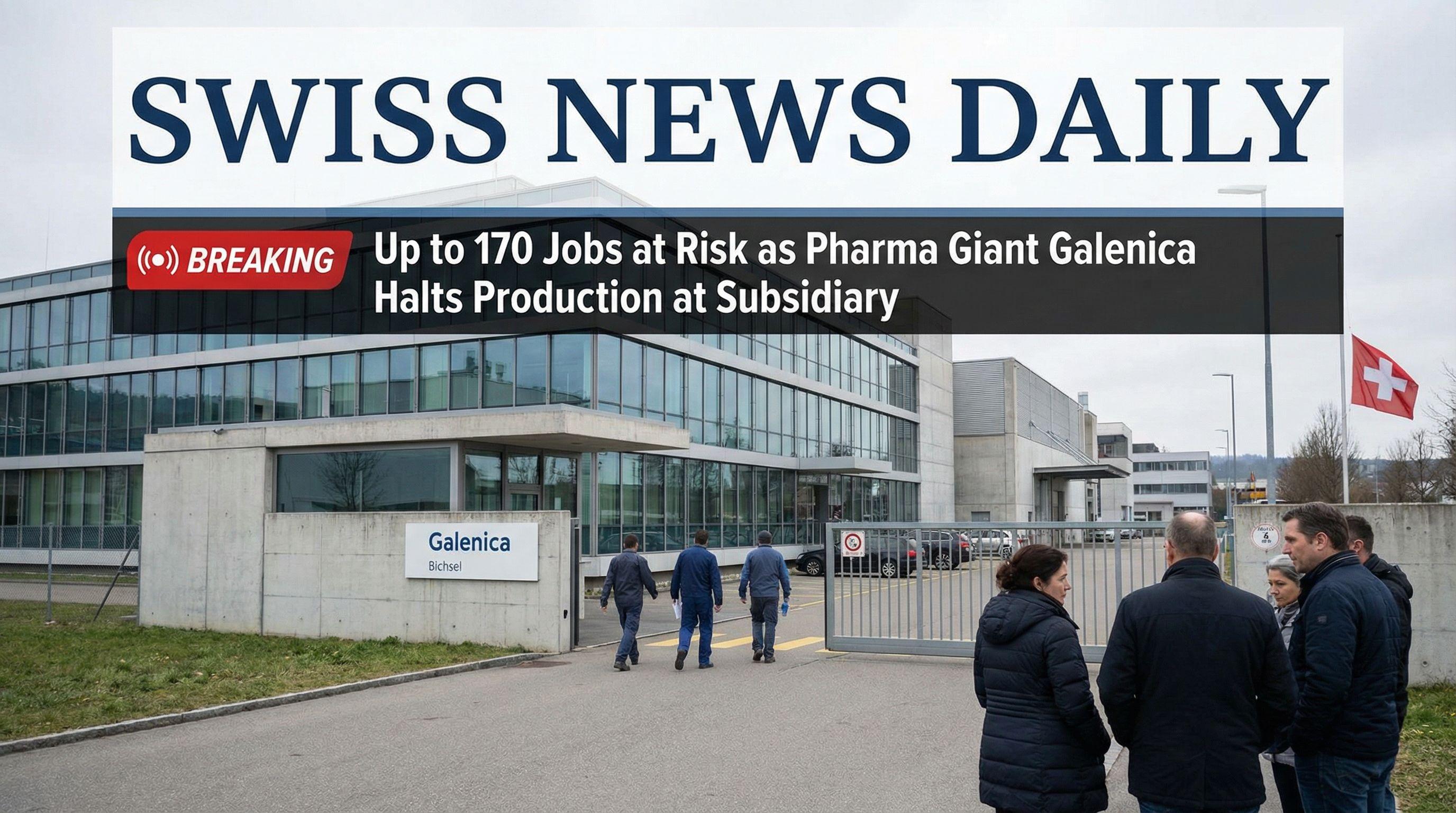 Up to 170 Jobs at Risk as Pharma Giant Galenica Halts Production at Subsidiary